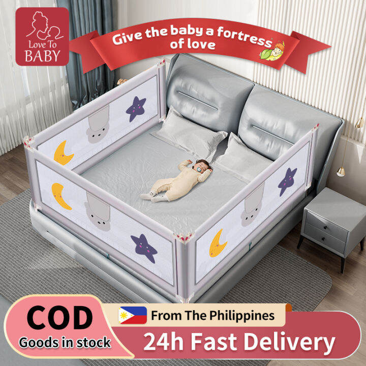 Bed rails Detachable Safe Protective height adjustable Baby Bed