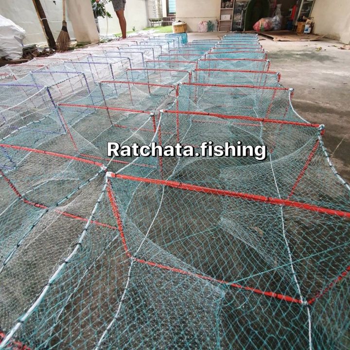 ไซหนอน-ลอบดักกุ้ง-ปลา-สินค้าคุณภาพ-ขนาด-30-45-มี22ช่อง-ยาว-9-เมตร