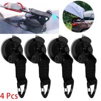 4Pcs Car Tent Suction Cups Buckle Side Round/Triangular Awning Anchors Outdoor Camping Tent Suckers Anchor Securing Hook