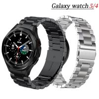 สายนาฬิกาโลหะสำหรับ Galaxy Watch 4แบบคลาสสิก46มม. 42มม. 5 Pro 45มม. ไม่มีช่องว่างสายสร้อยข้อมือเหล็กสแตนเลสสำหรับนาฬิกา5/4 44มม. 40มม.