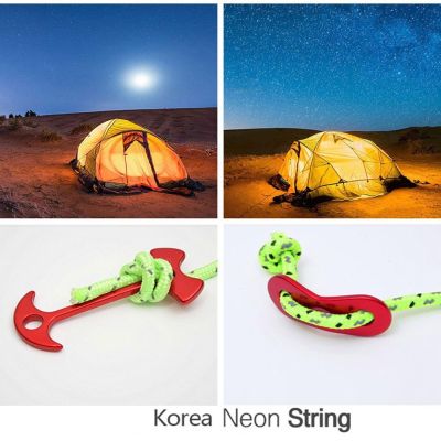 PEONY High Quality Tent Rope Reflective Rescue Ropes Tents Line Cord Nylon Tent Accessories 2.54mm Camping Hiking Parts Umbrella Paracord