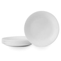 Corelle Winter Frost White Lunch Plates Set (8-1/2-Inch, 6-Piece, White)