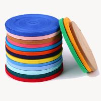 [HOT!] 50yards width 1cm Garment Accessories Cotton Ribbon New Herringbone Cotton Belt Clothing Edge Band Supply Cotton Color Ribbon 1