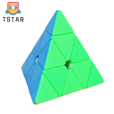 TS【Fast Delivery】Yuxin Pyramid Stickerless Speed Cube 3X3 Triangle Cube Puzzle【cod】