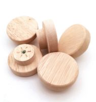 Wooden Knob Pull Cabinet Door Wardrobe Shoe Cupboard Drawer Round Grip Kitchen Closet Dressing Table Furniture Box Case Handle