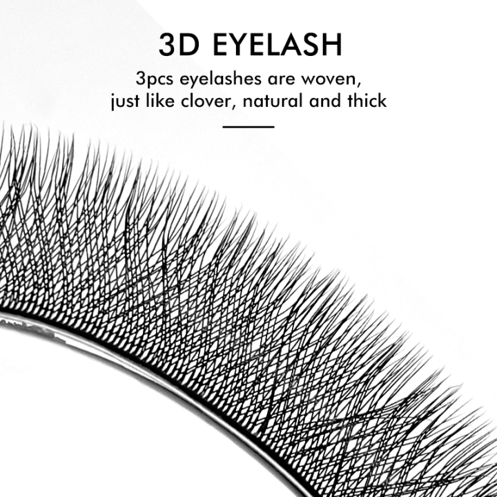 natuhana-lashes-3d-w-รูปร่าง-matte-eyelash-extension-clover-แฟนขนตาแต่ละ-premade-รัสเซียพัดลม-mink-false-แต่งหน้า