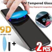 Cut☞✈2 Pçs Uv Vidro Temperado Para Samsung Galaxy S22 S23อัลตร้าโปรโตเตอร์ S21 S20 Plus Nota Hd Capa Cola