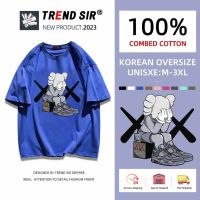 พร้อมส่ง?เสื้อยืด oversize cotton 100 เสื้อยืดคอกลม oversize เสื้อผ้าวัยรุ่นแฟชั่น มี9สี M-3XL