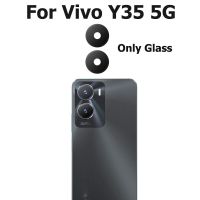 ใหม่สำหรับ Vivo Y35 5G ฝาหลังกระจกกล้องถ่ายรูปเปลี่ยนพร้อมกาวสติ๊กเกอร์