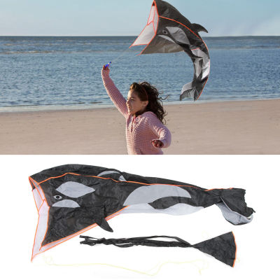 [Easybuy88] ยูนิเซ็กส์ว่าวปลาวาฬ3มิติไร้กรอบการ์ตูนพาราฟอยล์นิ่มไร้กรอบกันน้ำได้ว่าวสายลมไร้3D สำหรับชายหาด