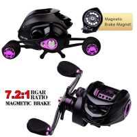 ZZOOI Baitcasting Reel 18+1BB Ultralight Casting Reel Smooth Metal Fishing Reel with Deep or Shallow Spool for Bass Fishing Wheel