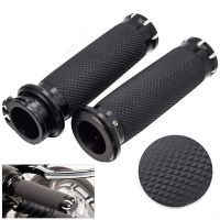 For Harley Sportster 883 1200 Touring Dyna Softail Rubber Motorcycle Handlebar Hand Grip 1 25mm Handle Bar Grips