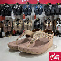 Fitflops รองเท้าผู้หญิงรองเท้าส้นเตี้ยไซส์36-40,รองเท้าแฟชั่นกันลื่นติดคริสตัลรองเท้าฤดูร้อนรองเท้าแตะชายหาด