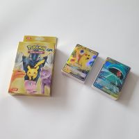 2022มาใหม่ล่าสุด Pokemon แฟลชการ์ดภาษาอังกฤษ100GX Cartas ตัวอักษรคอลเลกชันเกมไม่ซ้ำ63TCG ภายใน