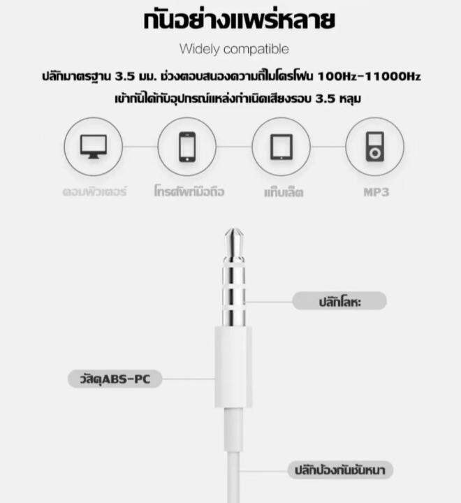 หูฟัง-mh135-แท้100-หูฟั-vivo-พร้อมแผงควบคุมอัจฉริยะ-และไมโครโฟนในตัว-ใช้กับช่องเสียบขนาด-3-5-mm-ใช้ได้กับโทรศัพท์ทุกรุ่น