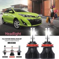 หลอดไฟหน้ารถยนต์ LED LAI 40w 6000k สีขาว สําหรับ Toyota vios ncp93 2008-2013 รับประกัน 10 เดือน