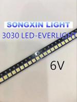 50PCS EVERLIGHT โคมไฟแอลอีดี LED Backlight 1-2W 3030 6V Cool สีขาว 125-150LM LCD Backlight สำหรับทีวีโทรทัศน์การประยุกต์ใช้ 62-123TUN2C/F110140N57SBF-T