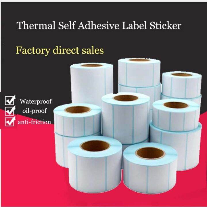 Self Adhesive Thermal Label Address Sticker Paper Supermarket Price