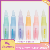 ?【Lowest price】Qearl ปากกาฟลูออเรสเซนต์ขนาดเล็ก6สีปากกามาร์กเกอร์ศิลปะน่ารักอุปกรณ์เครื่องเขียนสำหรับนักเรียน