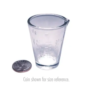 30ml Thickened Graduated Glass Oz Ounce Cup Measuring Cup Shot