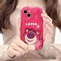 -MLC.77- เคสโทรศัพท์สกรีนลายหมีLotso สีชมพู กันกระแทก TPU นิ่ม สำหรับ13/12/14 Plus Pro Max 8/7 Plus X/XRทุกรุ่น #5067