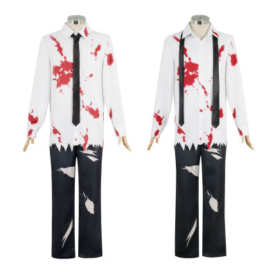 Blue Lock Yoichi Isagi Cosplay Costume Shirt Pants Tie Set Anime Uniform Halloween Party