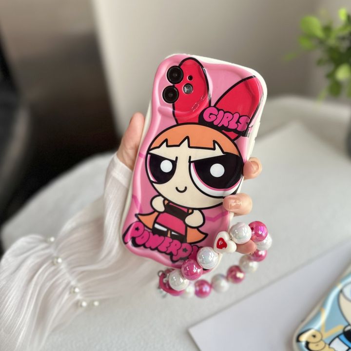 เคสสำหรับ-vivo-v20-v23-v27-pro-v21e-v23e-v27e-y73-2021เคสมือถือการ์ตูนแว่นกันแดดเด็กหญิงพาวเวอร์พัพตัวยึดตัวจับป้องกันการตกโปร่งใส-tpu-นิ่มกันกระแทก