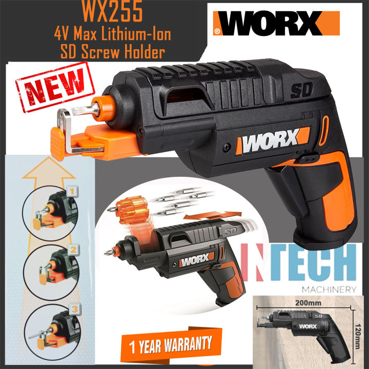 WORX WX255 4V MAX LITHIUM ION SD SCREW HOLDER Lazada