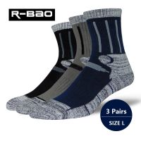 RB036 MenWomen Outdoor HikingSkiing Socks High-quality Thick Terry Deodorant Sports Running Socks for Winter 3pairs=1Lot