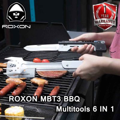 ที่หนีบ มีด Multitool ROXON MBT3 BBQ Multitools 6 IN 1 เครื่องมืออเนกประสงค์สำหรับทำบาร์บีคิว