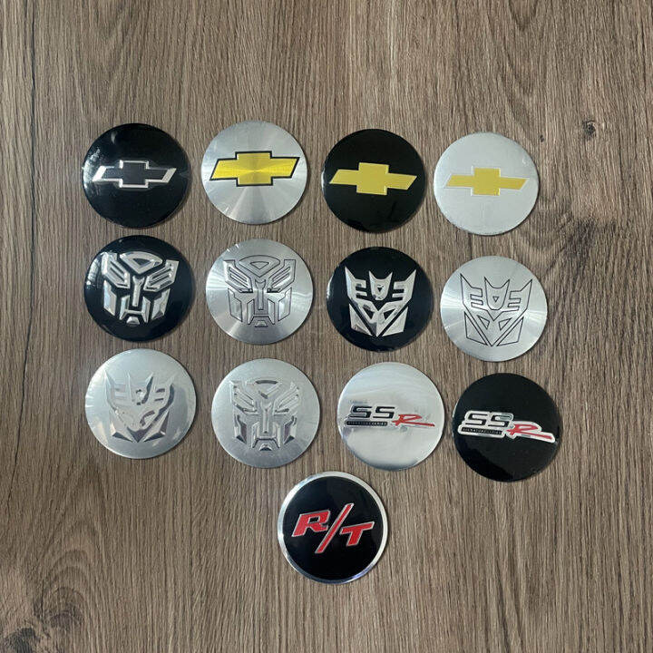 4x56mm Wheel hub cap sticker RT SSR Transformers Hubcap cover logo for