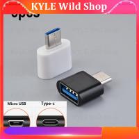 KYLE Wild Shop 5pcs Universal USB Type C Adapter Mini OTG Micro USB To USB Converter For Android Phones Tablet Micro-USB to USB2.0 Connector