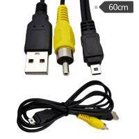 DV Mini Camera Data Cable Charging 2 in 1 Sports Camera Transimission Cable USB Data Line Sport Cam Action Camera Leads AV Cable