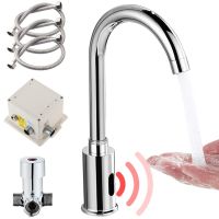 hot【DT】☈  Touchless Faucet Infrared Sensor Cold Sink Mount Basin