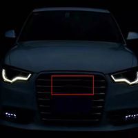 27.3*9.5cm LED Insignia Grille Light For Audi A6 A7 A5 A8 A3 A4 RS5 RS3 S5 S3 Q5 Q7 Audi Logo Light Car Front Grill Sticker