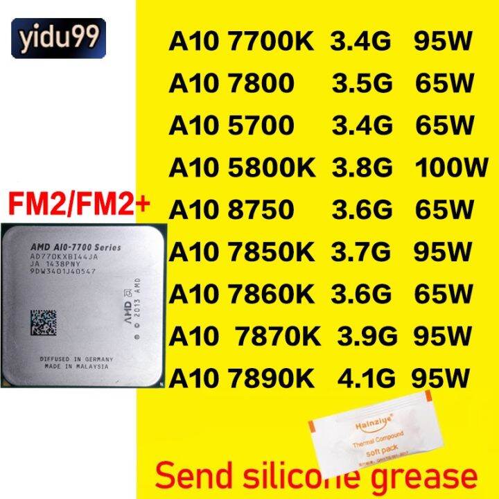 AMD FM2+ A10 7800 A10 6700 A10 6800K A10-6790K 5700 5800k A10-7800 A10 ...