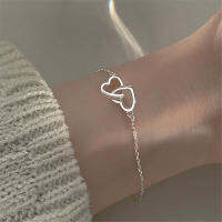 Women Bracelet Jewelry Gift Silver Color Bracelet Fashion Bracelet Heart Bracelet Heart Bangle