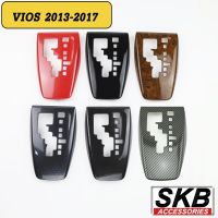 ครอบเกียร์ vios  ครอบเกียร์ AUTO VIOS GEN3 2013-2016  ครอบเกียร์ลายไม้ ครอบเกียร์เคฟล่าร์