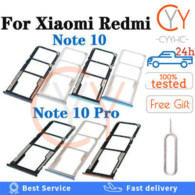 ถาดใส่ซิมที่ใส่การ์ดสำหรับ Xiaomi Redmi,สำหรับ Xiaomi Redmi Note 10 Pro/ Note10 10pro ซิมการ์ดอะแดปเตอร์ซิมการ์ดพร้อมที่ใส่การ์ด Micro SD ช่องใส่ถาดอะไหล่อะแดปเตอร์