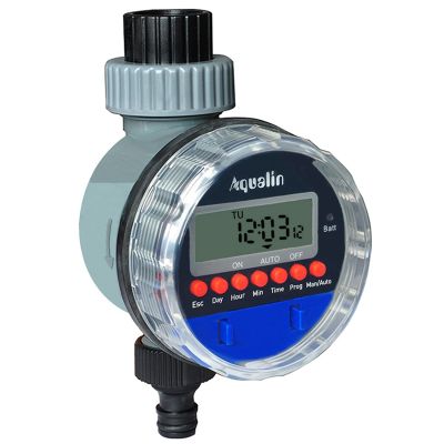 AQUALIN Automatic Display Watering Timer Replacement Accessories Electronic Home Garden Ball Valve Water Timer for Garden Irrigation Controller