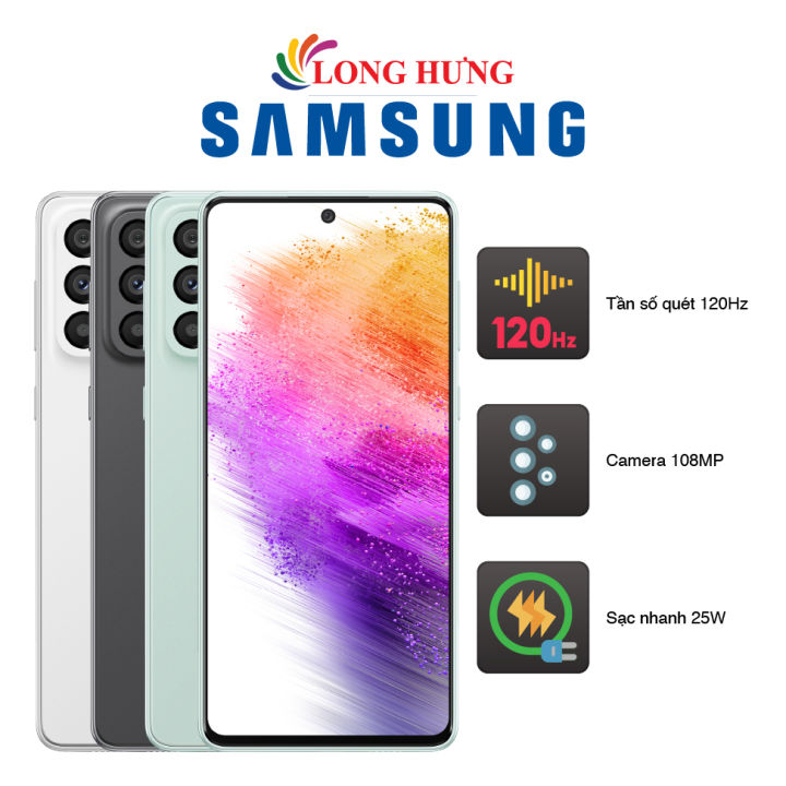 Samsung Galaxy A73 5G - Bạn đam mê công nghệ? Hãy khám phá chiếc điện thoại Samsung Galaxy A73 5G với những tính năng cực kỳ mạnh mẽ và đẳng cấp. Chụp ảnh sắc nét, cập nhật liên tục và truy cập internet nhanh chóng và thuận tiện hơn bao giờ hết!