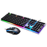 2019 Keyboard Mouse Combo Led Colorful Fingerboard Keyboard Gaming Mouse Backlit LED+adjustable dpi Gaming Mouse Breathing Light