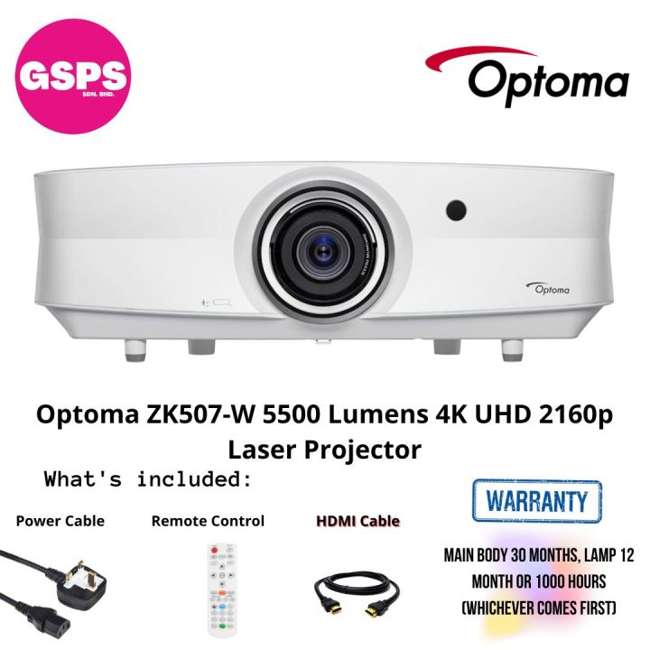 Optoma ZK507-W 5000 Lumens , LASER 4k UHD Projector