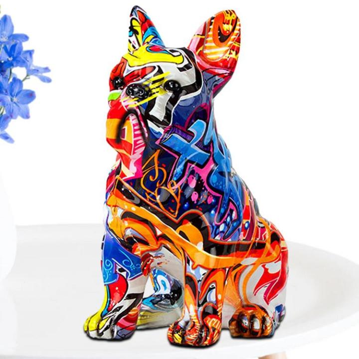 painted-bulldog-statue-multicolor-dog-statue-bulldog-statues-and-figurines-french-bulldog-decorations-for-home-office-living-room-biological