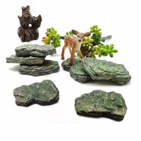 หินปลอมประดิษฐ์ Hill Mountain รุ่น Figurine CRAFT Miniature Fairy Garden ตกแต่งเครื่องประดับ DIY อุปกรณ์เสริม-gnxfnxfhnxfnxff