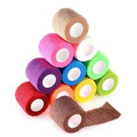 1 Rolls First Aid Self Adhesive Cohesive Bandages Sports Tape for Wrist Ankle Sprains &amp; Swelling Width 2.5-15cm Cleaning Tools