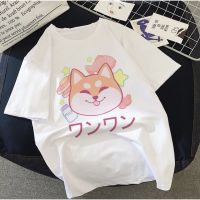 [มีสินค้า]เสื้อยืดคู่ น้องหมาน่ารัก ชุด Shiba Inu เสื้อยืด unisex