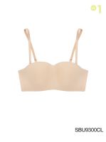 Sabina เสื้อชั้นใน Invisible Wire (ไม่มีโครง) Body Bra The Series (เกาะอก) Seamless Fit รุ่น Pretty Perfect รหัส SBU9300 สีเนื้ออ่อน