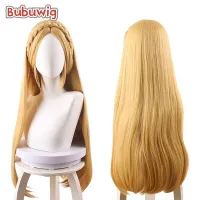 Bubuwig Synthetic Hair Zelda Cosplay Wigs Zelda 80Cm Women Braided Long Straight Blonde Fashion Anime Party Wig Heat Resistant