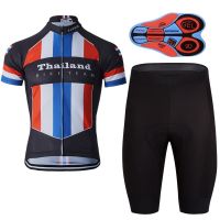 LAYOTO Thailand Cycling Jersey Set ชุดเสื้อปั่นจักรยาน เสื้อผ้าจักรยานภูเขาเจล MTB 9Dเสื้อผ้าจักรยาน เสื้อแขนสั้น กางเกง